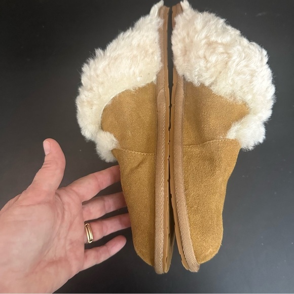 Koolaburra By Ugg Womens Milo Suede Upper Faux-Fur Lined Sandal Chestnut Size 10 - Picture 8 of 11